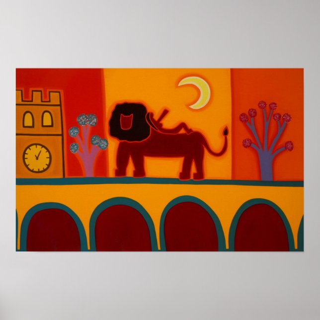 Poster Le Lion De Fulham Broadway 2008 (Devant)