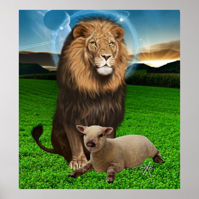 Poster le lion et l'agneau (Devant)