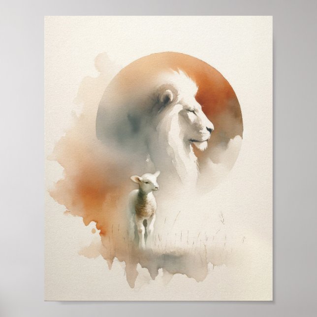 Poster Le lion et l'agneau (Devant)