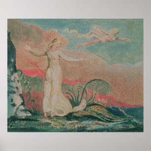 Poster Le Livre d'Esprit; Plaque 4 Thel dans la Vale de