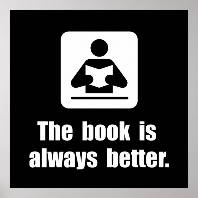 Poster Le livre est meilleur (Devant)