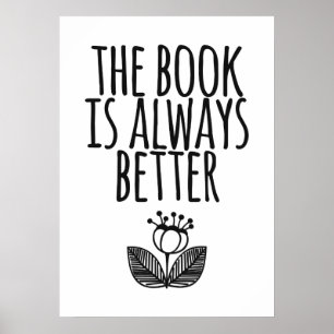 Poster Le livre est toujours meilleur