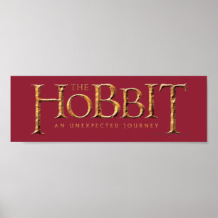Poster Le logo de Hobbit texturisé