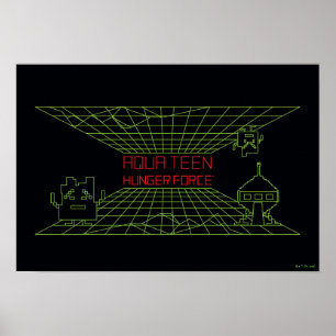 Poster Le Logo de l'Aqua Teen Hunger Force Mooninites