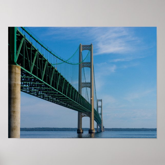 Poster Le long du pont Mackinac (Devant)