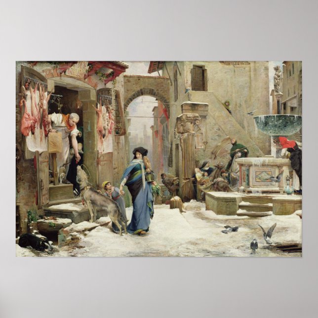 Poster Le loup de Gubbio, 1877 (Devant)