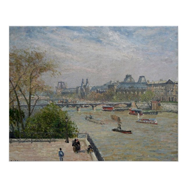 Poster Le Louvre, Camille de printemps Pissarro (Devant)
