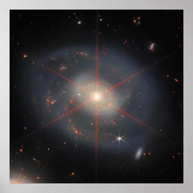 Poster Le Lumineux NGC 7469 Galaxy | JWST (Devant)