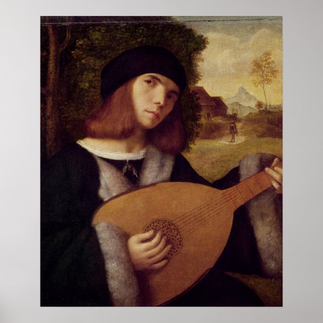 Poster Le Lute Player (Devant)