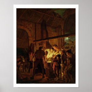 Poster Le magasin du forgeron (huile sur la toile)