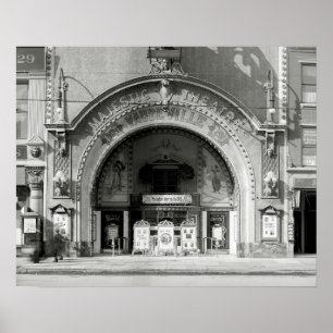 Poster Le Majestic Theatre, 1910. Photo ancienne
