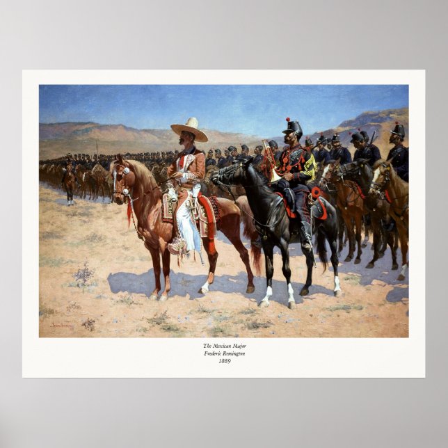 Poster Le major mexicain de Frederic Remington (1889) (Devant)