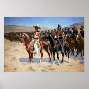 Poster Le major mexicain de Frederic Remington (1889)