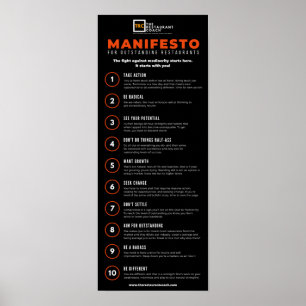 Poster Le manifeste pour les restaurants exceptionnels