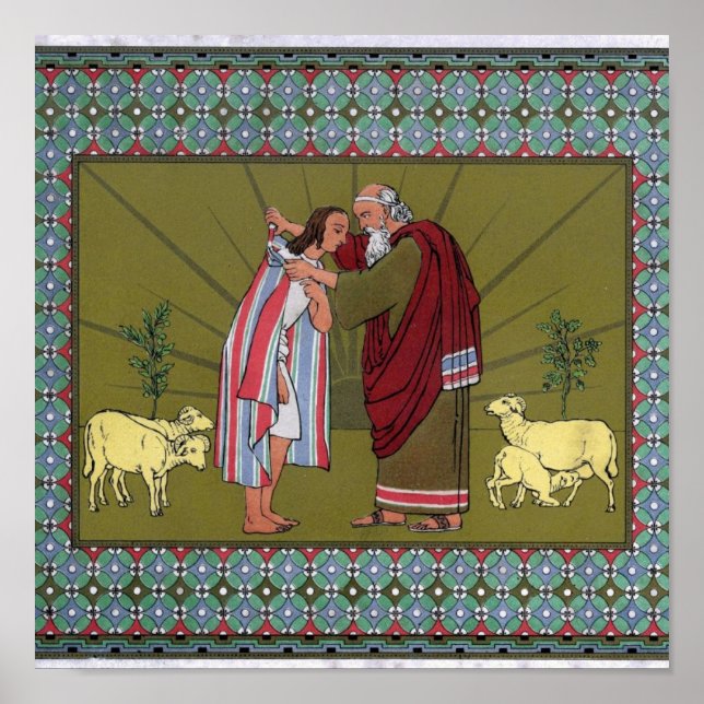 Poster Le manteau de Joseph de plusieurs couleurs...Impri (Devant)