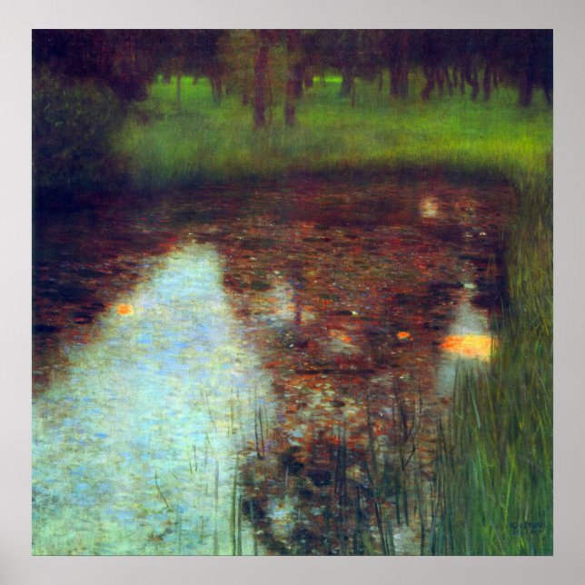 Poster Le marais de Gustav Klimt (Devant)