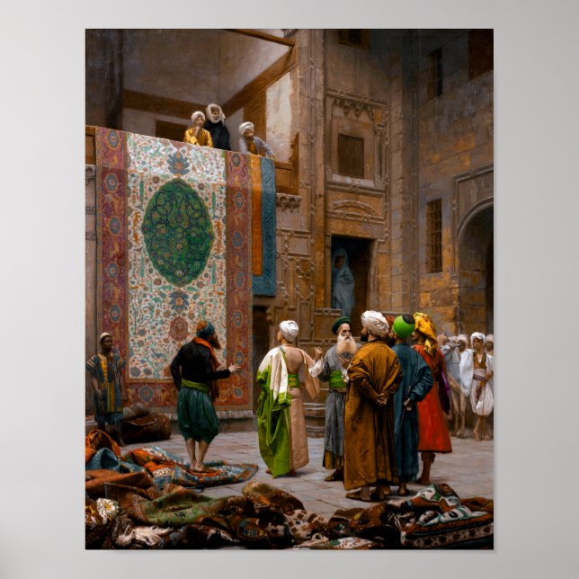 Poster Le marchand de tapis | Jean-Lé sur Gé me ô | (Devant)