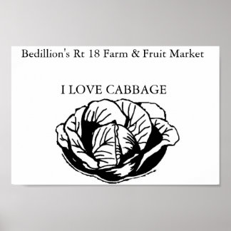 Poster Le marché agricole de Bedillion