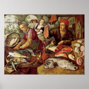 Poster Le Marché Aux Poissons
