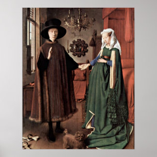 Poster Le Mariage Arnolfini par Jan van Eyck