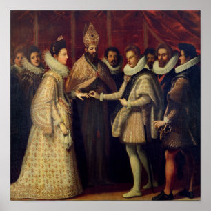 Poster Le mariage de Catherine de Medici