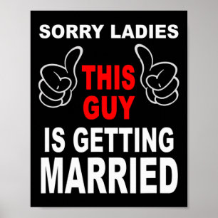 Poster Le Mariage de la Groom Squad Bachelor Party Désolé