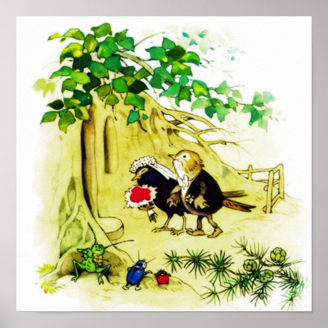 Poster Le Mariage des oiseaux (Devant)