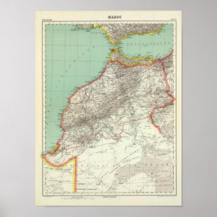 Poster Le Maroc et l'Algérie