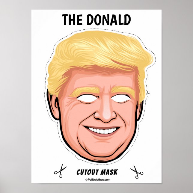 Poster Le masque Donald Halloween (Devant)