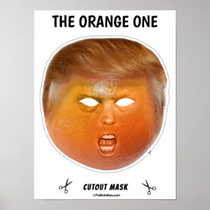 Poster Le Masque Orange Un Halloween
