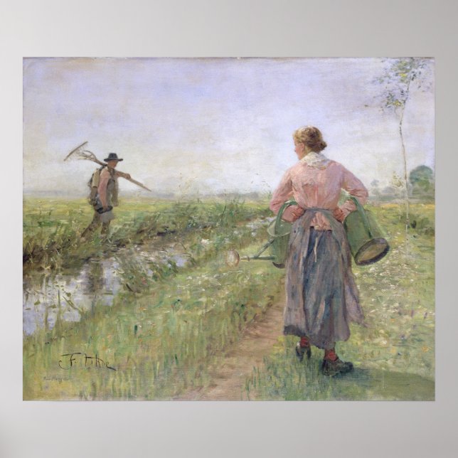 Poster Le matin 1889 (Devant)