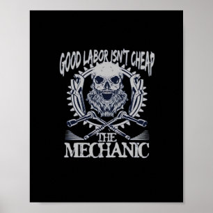 Poster Le mécanicien n’est pas bon marché classique - Tra