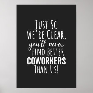 POSTER LE MEILLEUR CADEAU POUR QUITTER LES COWORKERS