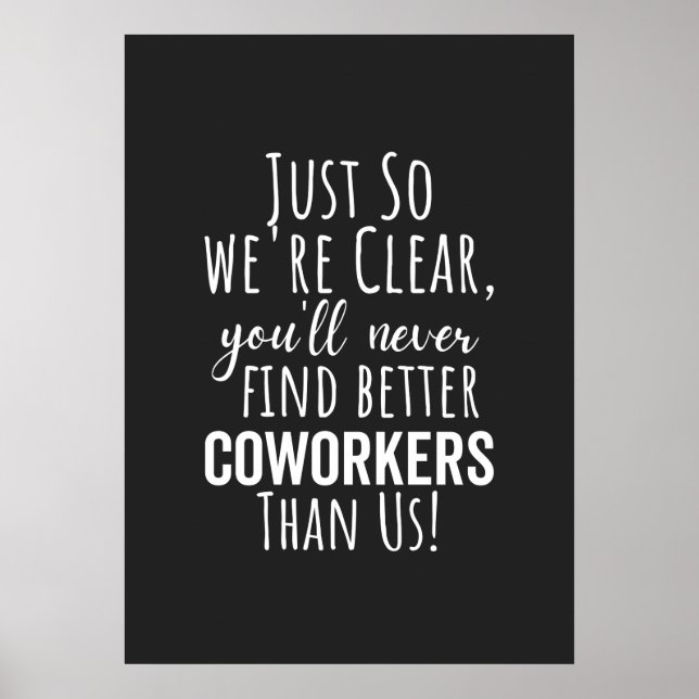 POSTER LE MEILLEUR CADEAU POUR QUITTER LES COWORKERS (Devant)