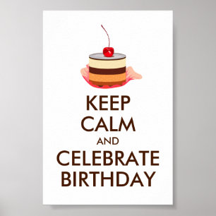 POSTER LE MÈME INTERNET GARDE CALME ET FÊTE L'ANNIVERSAIR