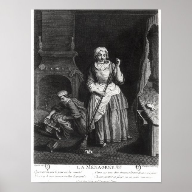 Poster Le ménagère (Devant)
