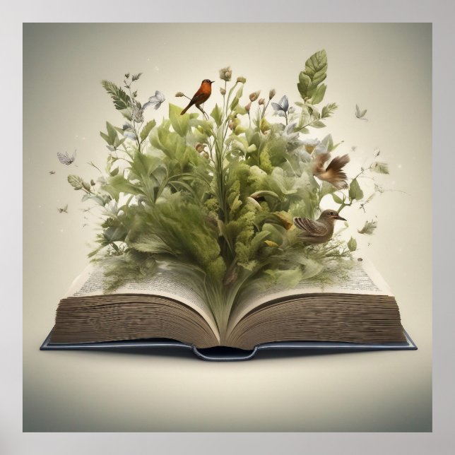 Poster Le merveilleux livre ouvert (Devant)