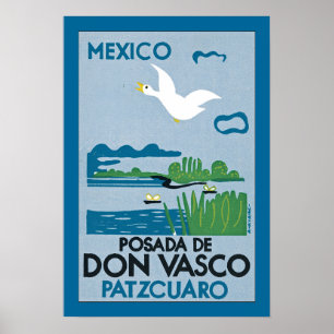 Poster Le Mexique - le Posada de Don Vasco