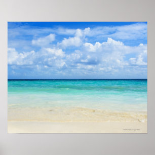 Poster Le Mexique, Playa del Carmen, plage tropicale