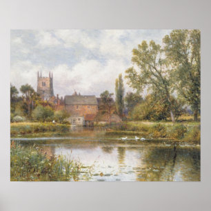 Poster Le Millpond, 1901 (huile sur toile)