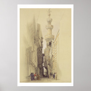 Poster Le minaret de la mosquée de l'EL Rhamree, le