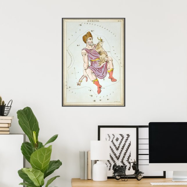 Poster Le miroir de l'Ukraine, la carte céleste de l'astr (Bureau à domicile)