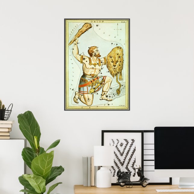Poster Le miroir de l'Ukraine, la carte céleste de l'astr (Bureau à domicile)