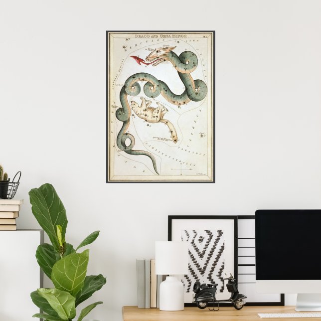 Poster Le miroir de l'Ukraine, la carte céleste de l'astr (Bureau à domicile)