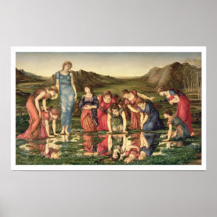 Poster Le miroir de Vénus, 1870-76 (huile sur la toile)