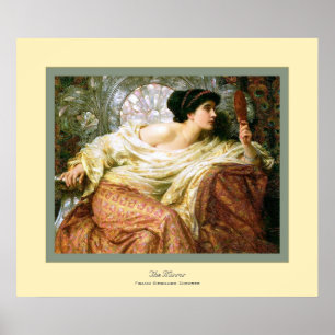 Poster Le miroir~ Frank Bernard Dicksee