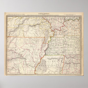 Poster Le Missouri, défectuosité, KY, Tenn, aile du nez,