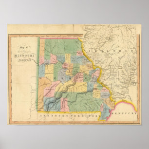 Poster Le Missouri, l'Illinois