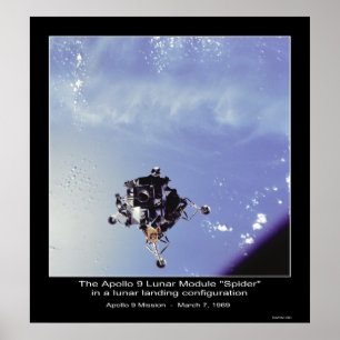 Poster Le module lunaire "araignée" d'Apollo 9 le 7 mars