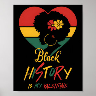 Poster Le Mois de l'Histoire des Noirs est mon Valentin F
